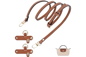 GADITIEK Bandoulière pour Sac Longchamp Mini réglable sans Boucle pour Sac Femme – Universel, Pas Besoin de poinçonnage – Marron, Pratique et Robuste pour Toutes Les Occasions
