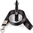 TDL Gun Dog Training Whistle with Lanyard - Dog Whistle with Loud, Solid Tone & Far Reaching Sound - Ideal High-Frequency Long-Distance Dog Recall Whistle for Most Breeds - Black