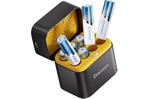 DRACUTUM AAA Rechargeable Batteries Lithium 8 Pack with Fast Charger - 1300mWh High Capacity 1.5V Constant Output Rechargeable AAA Batteries, 2000 Cycles Long-Lasting Li-ion Triple a Batteries