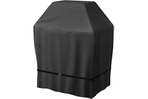 ZHSX Funda para Barbacoa Impermeable 82x67x110 cm, Funda Protectora de Barbacoa Exterior, Cubierta para Parrilla Resistente al Agua, Cubierta para Barbacoa con Correas Ajustables para Weber, Char-Broil