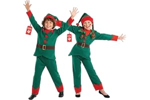Fun Shack Elf Costume Kids, Kids Elf Costume, Christmas Outfits for Girls, Girls Christmas Costumes