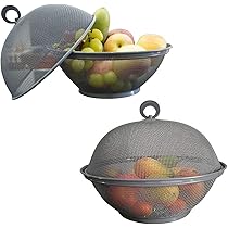 Cestino In Bambù Con Coperchio - Diametro 36cm Per Frutta, Pane O Oggetti, Stile Rustico Naturale - Foto 4