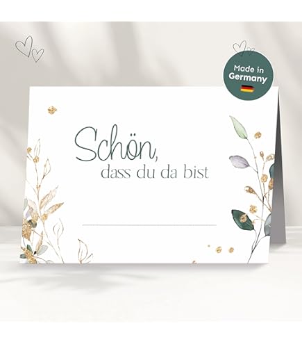 50 Tischkarten Mit Orchideen-Motiv – Zartrosa, UV-Lack Glänzend, 8,5 X 11,2 Cm, Für Hochzeit & Feste
