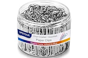 PROMISE FLOURISH Graffette antiscivolo, 100 graffette grandi da 5 cm, resistenti alla ruggine, graffette jumbo per ufficio, scuola e uso personale