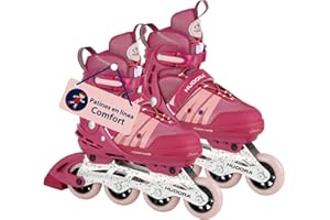 HUDORA Patines en línea Comfort Softboot Patines en línea Ajustables en Longitud y Ancho