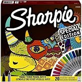 Sharpie Fine Permanent Mark&ouml;r 20'li Karışık Kutu, Gergedan