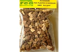 KREA MODELLISMO Rocce Grandi in Sughero Colorate per plastico o Diorama gr.30 - Krea 1602