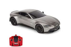 CMJ RC Cars™ Aston Martin Vantage Officially Licensed Remote Control Car. 1:24 Scale Grey