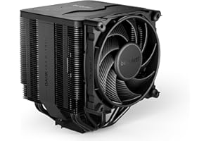 be quiet! Dark Rock Pro 5 ventirad radiateur, 7 caloducs haute performance, 2 ventilateurs Silent Wings PWM, un sélecteur de Vitesse, excellente compatibilité avec les refroidisseurs RAM et VRM, BK036