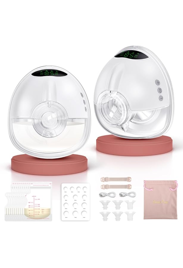 Momcozy Borstkolf Handsfree Mobiel | M6, Draagbare Borstkolf Ideaal Ritme voor Meer Melk, DoubleFit Flange Meer Pasvorm & Discreet met 3 Standen & 9