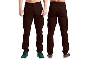 BlauerHafen Męskie spodnie cargo do dużych obciążeń, taktyczne, super rozciągliwe, elastyczne, bawełniane, proste spodnie rekreacyjne, 12 kieszeni, luźny krój, spodnie robocze Combat, wszystkie