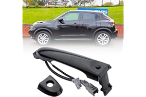 ZEALfix Poignée de porte extérieure avant droite côté conducteur compatible avec Nissan Juke F15 2010-2022 80644-1FA5A 80644-3WC2A 80640-3WC2A Noir