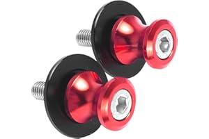 ‎GIDIBII GIDIBII M8*1,25 Ständeraufnahme,Schwingenschutz Schwingenadapter Ständer Bobbins Spool Racingadapter Kompatibel mit BMW Honda Kawasaki Suzuki (Rot)