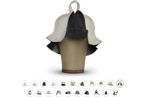 LoWell® Cappello da sauna – Cappello in feltro per uomo e donna con consulenza per sauna – Accessorio ideale per la sauna per un'esperienza di benessere unica – Motivo Thumbelina – Cappello da sauna