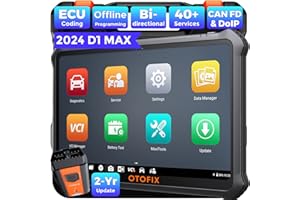 OTOFIX Outil de Diagnostic Voiture D1 MAX, Valise Diagnostic Auto de Tous Les Systèmes, Codage ECU, Test Actif, Mise à niveau de MaxiSys MS906BT, MS906 Pro, 40+ Services, Mise à jour gratuite de 2 ans