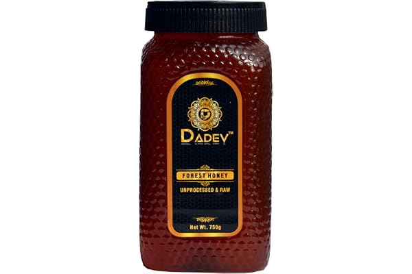 DADEV Unprocessed Raw Honey-750gm 100% Pure Raw Honey Unprocessed and Organic Honey