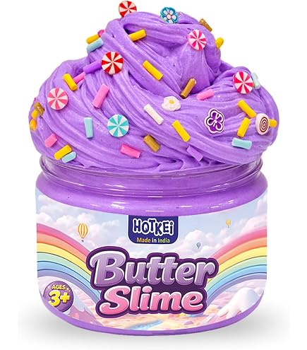 Slime nuage jaune banane, super brumeux et non collant, slime pré-fait pour enfants – Jouets sensoriels pour anniversaire, Pâques, Halloween, Noël, cadeaux pour filles et garçons