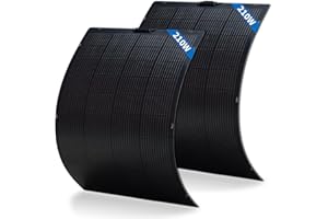 FIREFLY ENERGY 420W (2er-Pack 210 Watt) Flexibles Solarmodul Monokristallines Solarmodul Photovoltaikmodul Solarmodul für Wohnwagen, Boote, Dächer