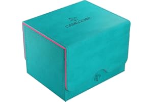 Gamegenic, Sidekick 100+ XL – Exclusive Line Teal/Pink, jusqu'à 100 Cartes à Double Couche, Couleur : Turquoise/Rose