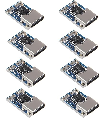 QC/PD/AFC Netzteil-Trigger-Modul – 6 Stück Schnelllade-Auslöser USB-C Adapter, Einstellbares Modul mit 5V/9V/12V/15V/20V, DC Fake Charge Trigger Schaltung, Fast Charge Polling Detector