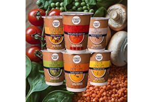 Suppenkur 5 Tage Street Soup | 30 Becher je 300 g Suppe | Low carb, sättigend & 20% Protein | Instant Cremesuppen für Diät & Detox | Nur natürliche Zutaten | Fertiggerichte gesund & Fertigessen vegan