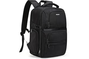 MOSISO Camera Backpack, DSLR/SLR/Mirrorless Camera Case, Side Quick Access Photography Travel Bag with 15-16 inch Laptop Compartment&Rain Cover&3 Front Pockets Compatible with Canon/Nikon/Sony, Black