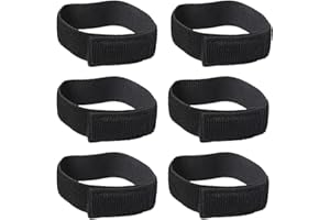 LOKXMVE Mollette per pantaloni da bicicletta per ciclisti, chiusura in velcro, elastico per pantaloni, gamba dei pantaloni, per bicicletta, colore nero, per ciclismo, uniformi militari, escursioni, guadare,