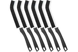 Ashuxxn Lot de 6 brosses à récurer pour salle de bain - Brosse de nettoyage pour fentes de salle de bain - Outil de nettoyage à poils durs pour coins étroits dans la maison, la cuisine, la salle de