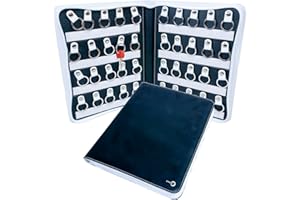 ZENKI - Organisateur de clés portable - Trousse porte-clés avec fermeture éclair étanche - professionnel et domestique, immobilier, gestionnaire de propriété -Étui porte-clés (40 porte-clés) (Blanc)