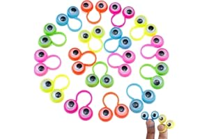 NIUMOWANG 48 Stücke Augen Fingerpuppen, Auge Finger Spielzeug, fingerpuppen, Ideal für Kinder, Partygeschenke für Jungen und Mädchen (Gelegentliche Farbe)