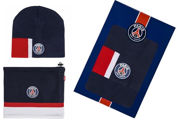PSG Coffret Bonnet Tour de Cou Collection Officielle Paris Saint Germain