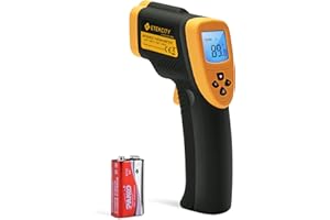 Etekcity Lasergrip 800 Non-contact Digital Laser IR Infrared Thermometer, Temperature Gun, -50°C~750°C ( -58°F~1382°F ), Yellow/Black (Not suitable for measuring body temperature)