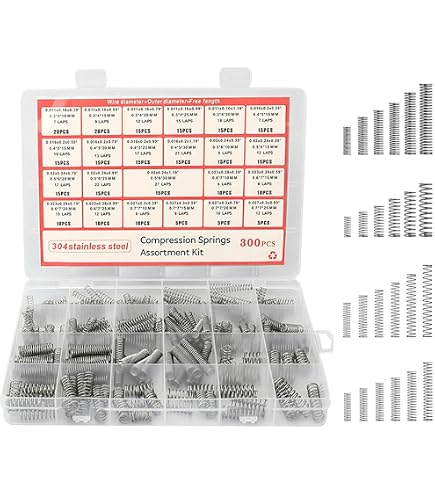 Compression Springs NEWST Spring Assortment Kit | Stainless Steel