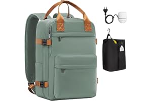 COOLIFE Vakuum Rucksack Handgepäck Ryanair 40x20x25 | Abnehmbarer Vakuumbeutel für großes Reisepacken, Laptop Rucksack 15.6 Zoll Für Outdoor und Studienreisen Damen Herren - Vacuum Koffer mit Pumpe