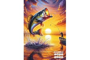 Agenda Scolaire Pêche: Journalier, une Page par Jour, De Septembre à Juillet | 12 x 17 cm | Pour Ecole Primaire Collège, Lycée, Université, Etudiant | ... Enfant, Adolescent, Pêche à la ligne, Poisson