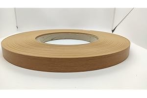 bricoleva.it Rolle für Holz, erhältlich in mehreren Farben, aus ABS, für Möbel, 50 Meter, Dicke 1 mm, Kanten nicht vorgeklebt, helle Walnuss, Höhe 22 mm