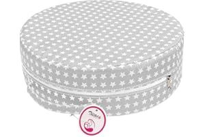 Zicac Sitzerhöhung Stuhl Kind Tragbar Cartoon Stuhlerhöhung Kind, Abnehmbar Waschbar Sitzkissen Kinder Stuhl für Essen, Klavier spielen, Ausflug, Picknick, Reisen