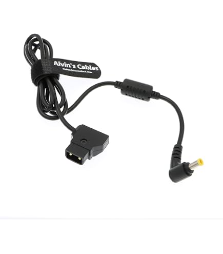 HangTon Adattatore di alimentazione CC 12 V ad angolo retto per Blackmagic Video Assist Monitor Studio Camera 6K 4K Plus G2, Atomos Ninja V, Hollyland Mars 400s, SmallHD 702 trasmissione video