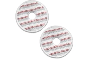 NIYATA 2 szt. Wkład z mikrofibry do Vileda Spin and Clean Mop, wymienna głowica mopa kompatybilna z mopem Vileda Spin Mop i zestawem wiader (czerwony)