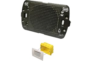 TOT ELECTRIC Diffusore audio sonoro da incasso per scatola cassetta 503 a parete altoparlante nero placca living light incluso LN4703 per amplificatore