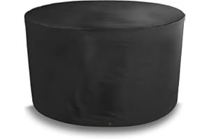 Bosmere All-Weather Circular Table Cover, 100% Waterproof, UV Protected, Heavy Duty 600D Oxford Fabric, D160 H71cm, A548C