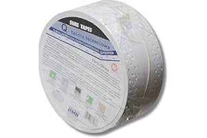 GENERIC Generisches Nahtabdeckband, Kantenschutz, Eckschiene für Trockenbau, Gipskarton, Fugenband, Dichtungsband, Sime Tapes Q, 12 lfm / 50 mm