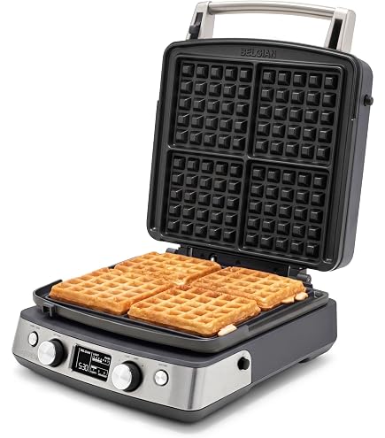 Calphalon Intellicrisp Belgian Waffle Maker with LED Display Timer