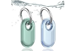 Dingfeiyu Holder Case for Samsung Galaxy SmartTag2 Tracker, Protective Cover with Keyring for Keys, Wallet, Luggage, Backpacks, Pets Collars, Bags, Anti-Lost and Scratch-Resistant