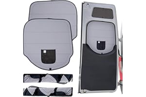 ‎LIVING IN A BUBBLE Living in a Bubble Isolierte Verdunkelungs-Heckscheibenabdeckungen für Mercedes Sprinter 2019-Current (halber Kunststofftür). Unverzichtbares Duo für Ihr mobiles Zuhause!