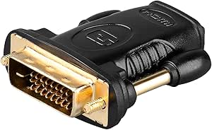 DVI / HDMI Adapter mit vergoldeten Anschl&uuml;&szlig;en Male / Female