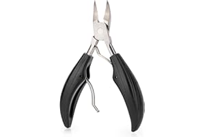 GENERICO TRONCAMELO Tronchesino Unghie Professionale per Mani e Piedi, Tagliaunghie Ergonomico e Antiscivolo in Acciaio Inox, Perfetto per Unghie Spesse, Fragili e Difficili da Tagliare