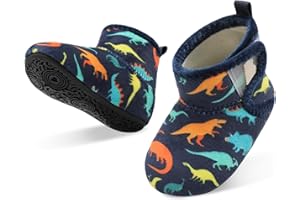 JOINFREE Baby Girls Boys House Shoes Baby Slippers with Non-Slip Rubber Sole Toddlers Cozy Home Booties