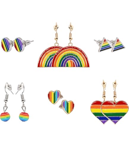 Costume Arcobaleno LGBTQ Pride Donna - Set Completo Con Gonna Tulle, Guanti, Calze E Accessori Per Feste