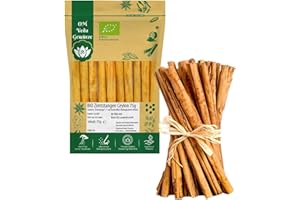 ‎OMVEDA BIO Zimt Ceylon Zimtstangen Ganz 75g | Echter Zimt Canehl aus Sri Lanka | Organic Bio-zertifiziert DE-ÖKO-039 | Cinnamon | Für Küche und Tee | OmVeda